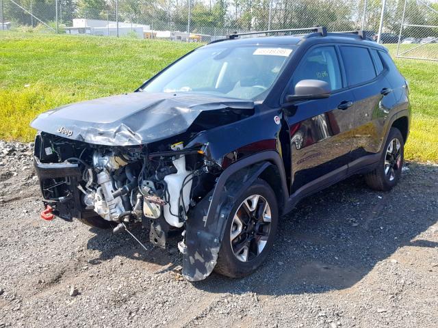 3C4NJDDB6JT169157 - 2018 JEEP COMPASS TR BLACK photo 2