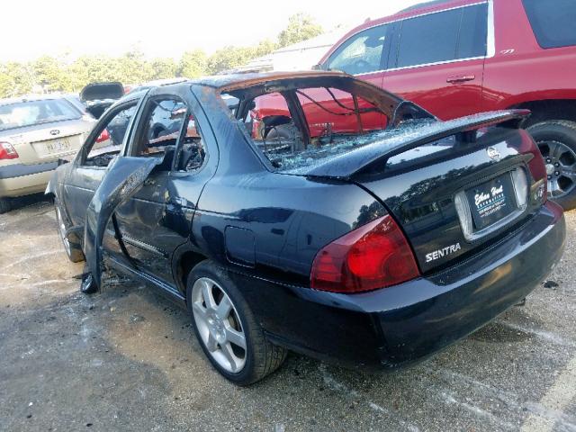 3N1AB51D76L620548 - 2006 NISSAN SENTRA SE- BLACK photo 3