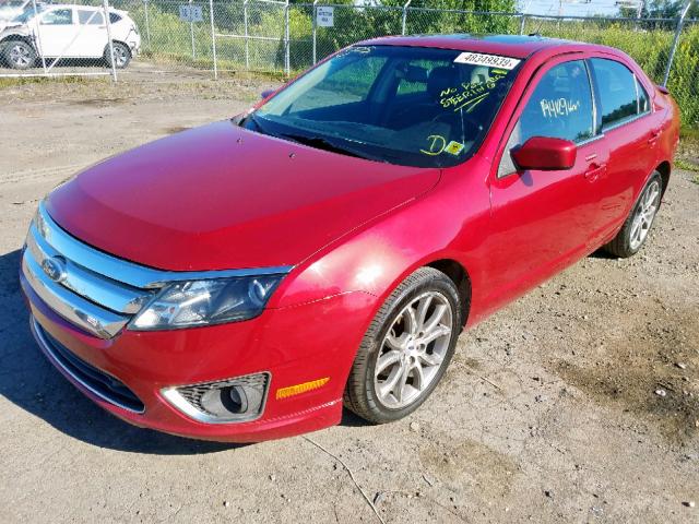 3FAHP0CG9BR314021 - 2011 FORD FUSION SEL RED photo 2
