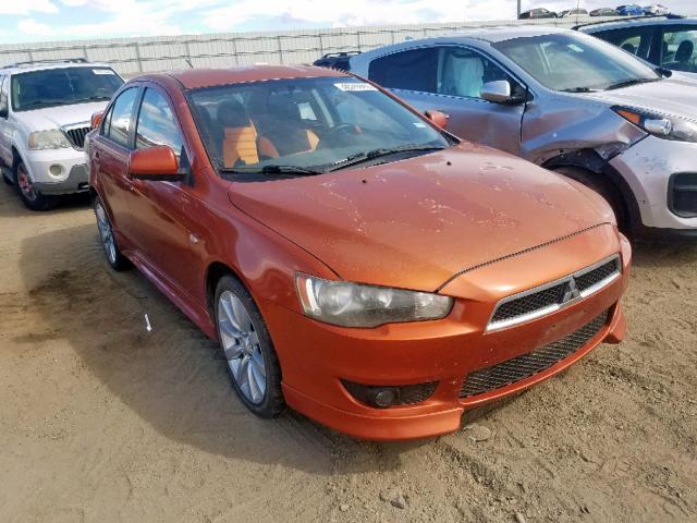 JA32U8FW6AU032774 - 2010 MITSUBISHI LANCER GTS ORANGE photo 1