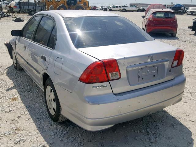 2HGES163X5H585102 - 2005 HONDA CIVIC DX V GRAY photo 3