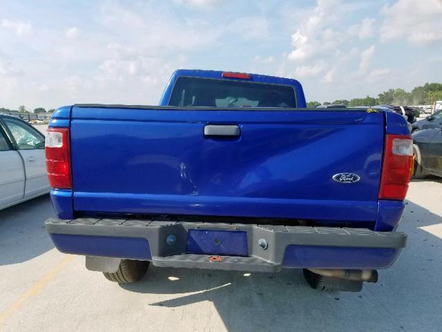 1FTYR14E35PB12326 - 2005 FORD RANGER SUP BLUE photo 6