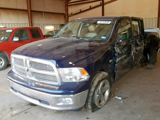 1C6RD6LT9CS182009 - 2012 DODGE RAM 1500 S BLUE photo 2