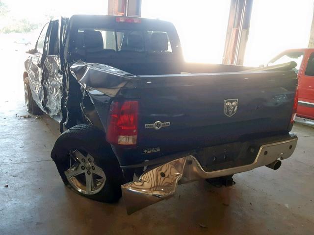 1C6RD6LT9CS182009 - 2012 DODGE RAM 1500 S BLUE photo 3