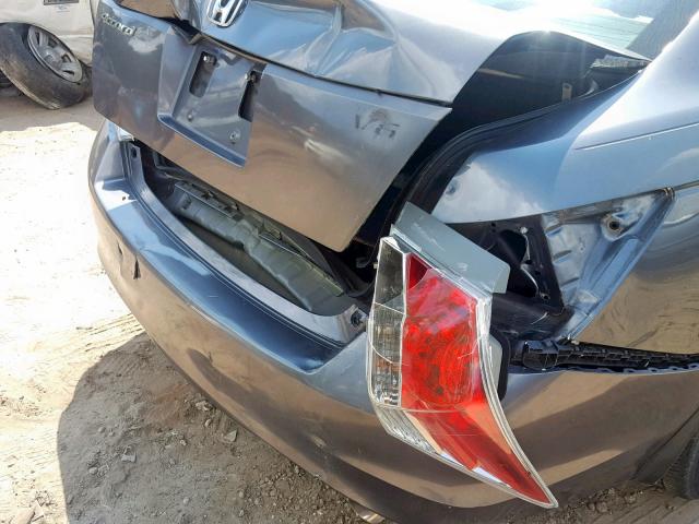 1HGCP36838A018099 - 2008 HONDA ACCORD EXL GRAY photo 9