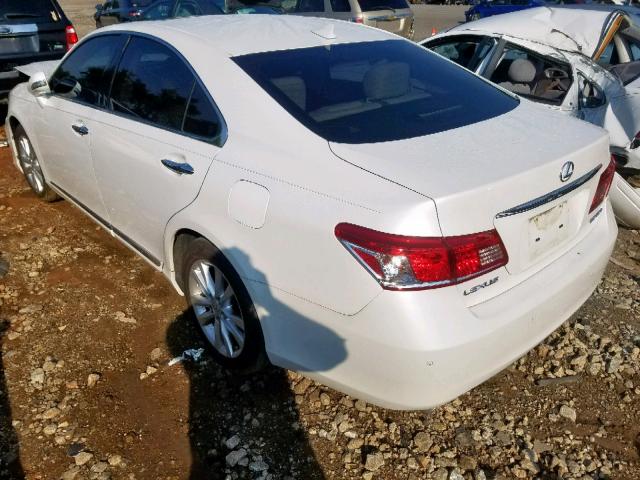 JTHBK1EG6A2349229 - 2010 LEXUS ES 350 WHITE photo 3