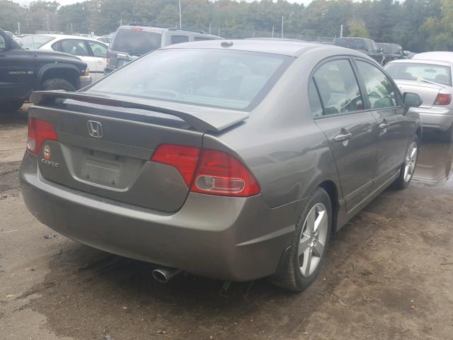 1HGFA169X8L003731 - 2008 HONDA CIVIC EXL GRAY photo 4