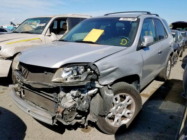 2HNYD18974H509921 - 2004 ACURA MDX TOURIN SILVER photo 2