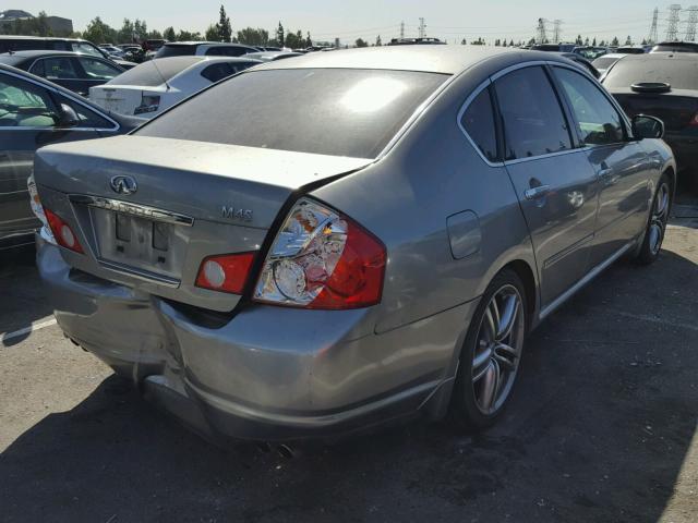 JNKBY01E06M203448 - 2006 INFINITI M45 BASE GRAY photo 4