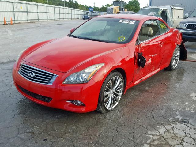 JN1CV6FE6BM954058 - 2011 INFINITI G37 BASE RED photo 2