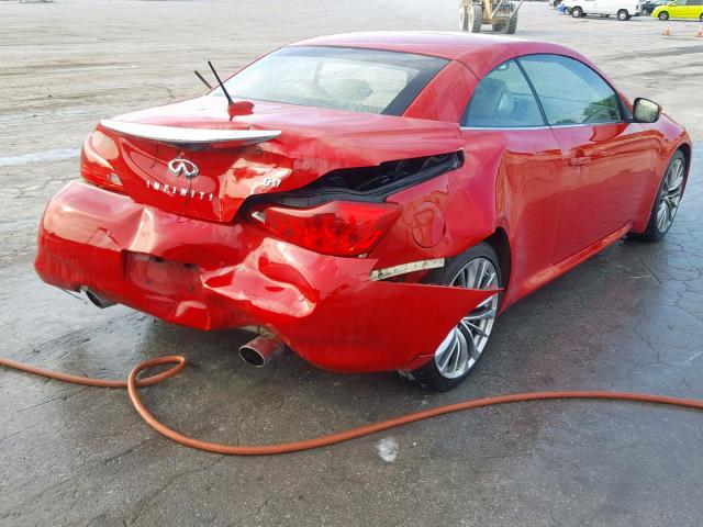 JN1CV6FE6BM954058 - 2011 INFINITI G37 BASE RED photo 4