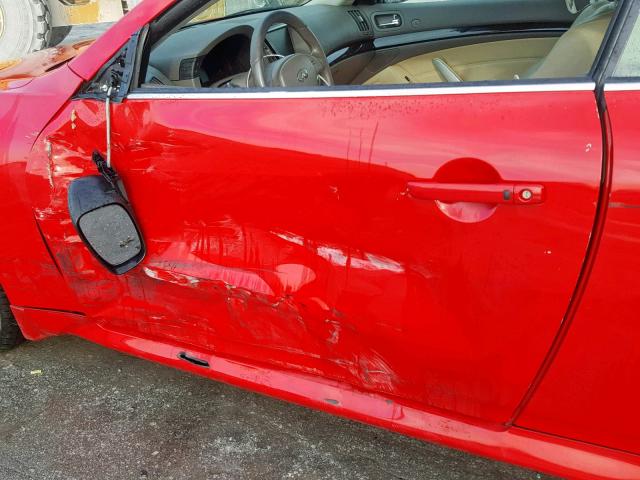 JN1CV6FE6BM954058 - 2011 INFINITI G37 BASE RED photo 9