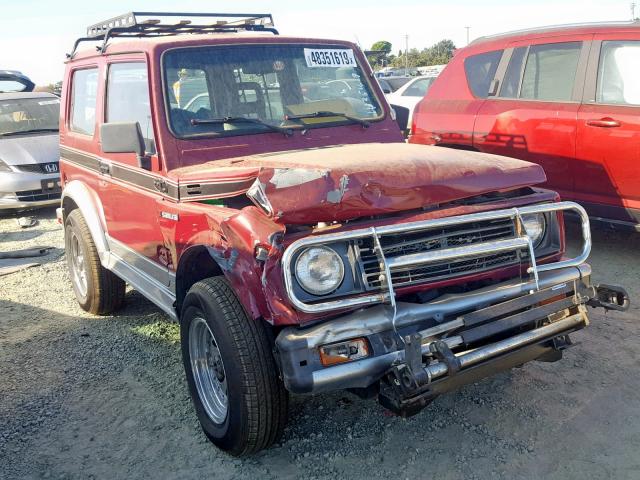 JS3JC51V4H4119307 - 1987 SUZUKI SAMURAI BURGUNDY photo 1