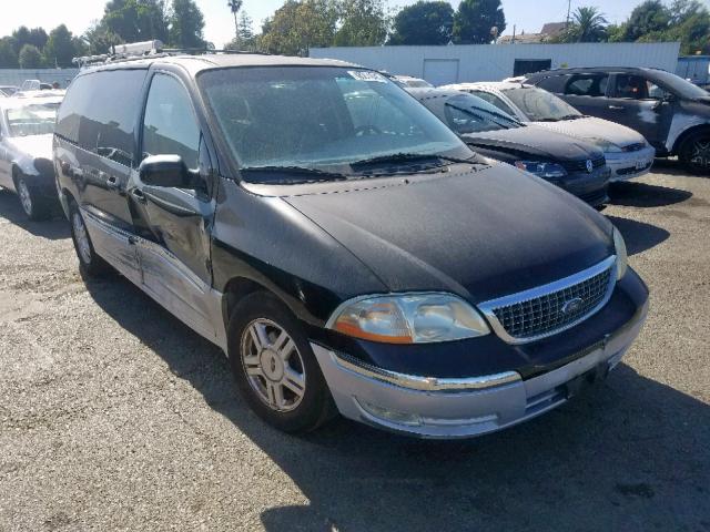 2FMDA534X2BA54574 - 2002 FORD WINDSTAR S BLACK photo 1