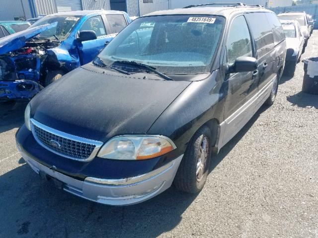 2FMDA534X2BA54574 - 2002 FORD WINDSTAR S BLACK photo 2