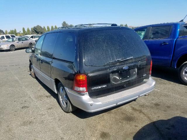 2FMDA534X2BA54574 - 2002 FORD WINDSTAR S BLACK photo 3