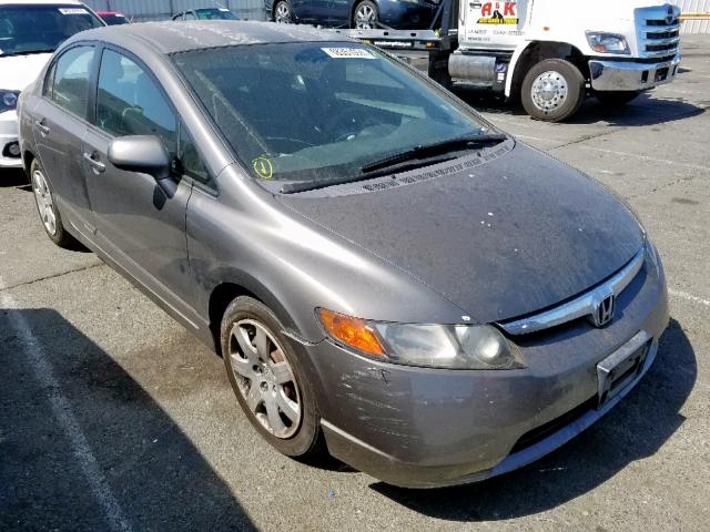 2HGFA16596H521790 - 2006 HONDA CIVIC LX GRAY photo 1