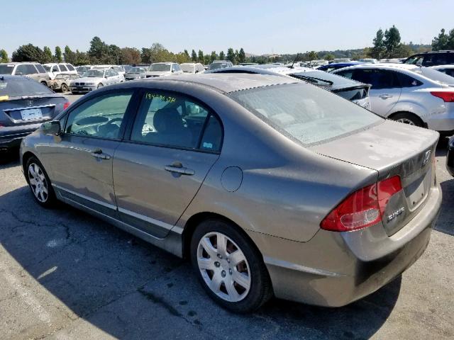 2HGFA16596H521790 - 2006 HONDA CIVIC LX GRAY photo 3