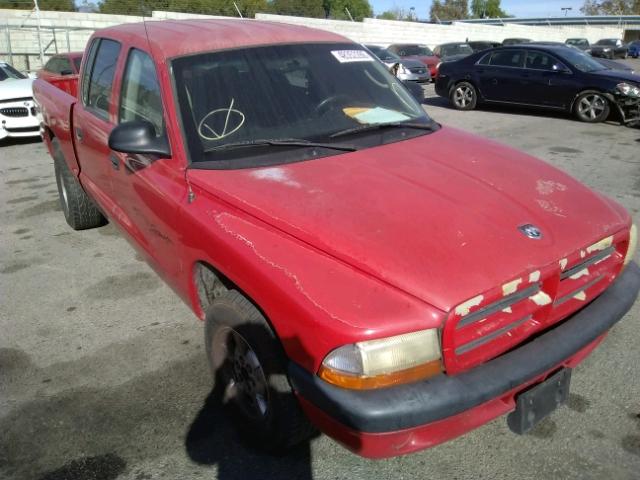 1B7GL2AX21S126556 - 2001 DODGE DAKOTA QUA RED photo 1