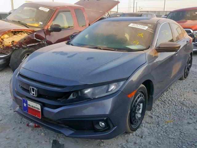 2HGFC2F80KH503070 - 2019 HONDA CIVIC SPOR GRAY photo 2