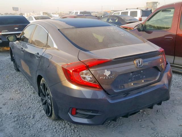 2HGFC2F80KH503070 - 2019 HONDA CIVIC SPOR GRAY photo 3