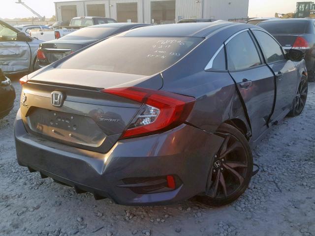 2HGFC2F80KH503070 - 2019 HONDA CIVIC SPOR GRAY photo 4