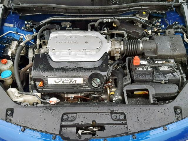 1HGCS22819A012026 - 2009 HONDA ACCORD EXL BLUE photo 7