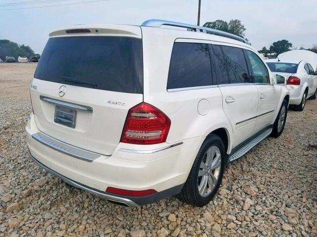 4JGBF7BE3BA653293 - 2011 MERCEDES-BENZ GL 450 4MA WHITE photo 4