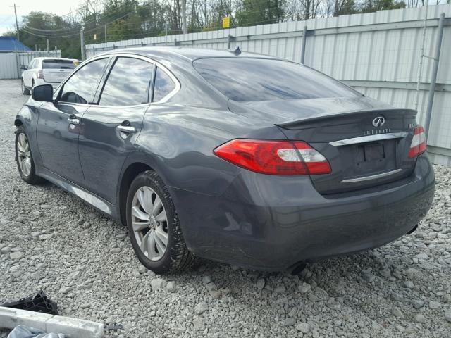 JN1AY1AR3BM570556 - 2011 INFINITI M56 X GRAY photo 3