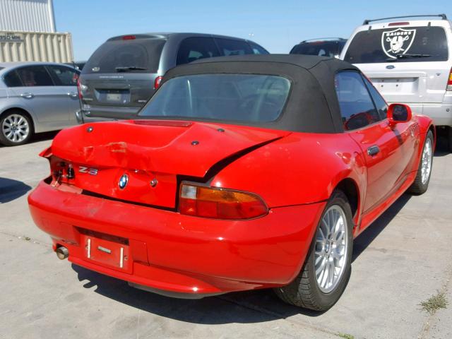 4USCJ3321WLC11396 - 1998 BMW Z3 2.8 RED photo 4
