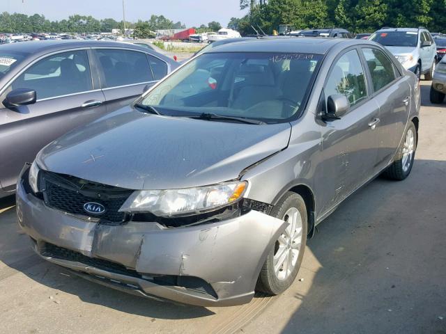 KNAFU4A26C5569154 - 2012 KIA FORTE EX GRAY photo 2