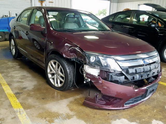 3FAHP0JG4BR338827 - 2011 FORD FUSION SEL MAROON photo 1