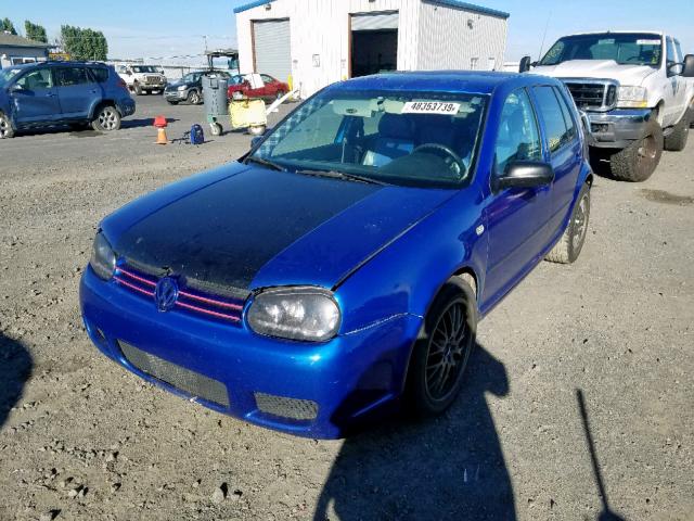 9BWFK61J534015496 - 2003 VOLKSWAGEN GOLF GL BLUE photo 2