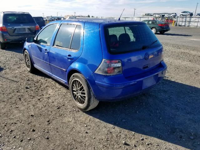 9BWFK61J534015496 - 2003 VOLKSWAGEN GOLF GL BLUE photo 3