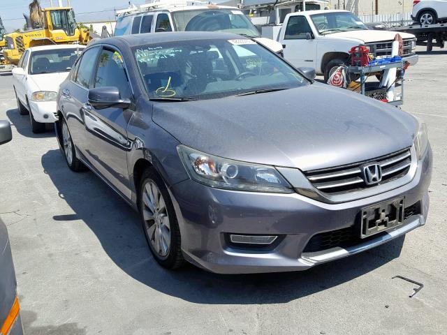 1HGCR3F89DA036417 - 2013 HONDA ACCORD EXL GRAY photo 1