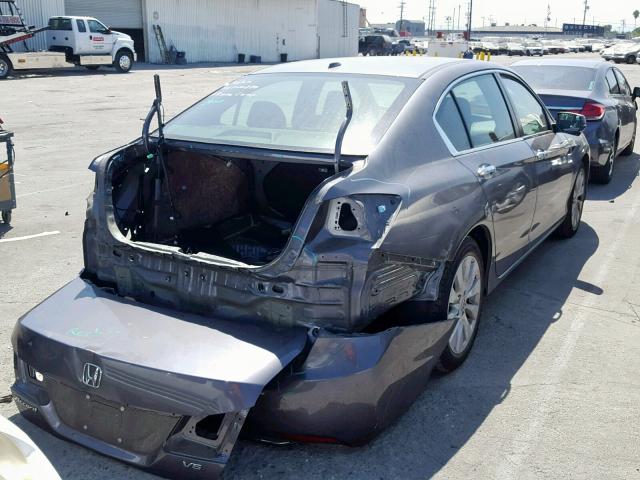 1HGCR3F89DA036417 - 2013 HONDA ACCORD EXL GRAY photo 4