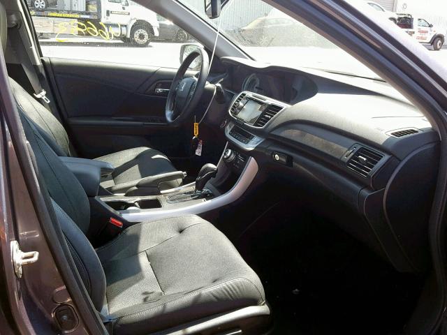 1HGCR3F89DA036417 - 2013 HONDA ACCORD EXL GRAY photo 5