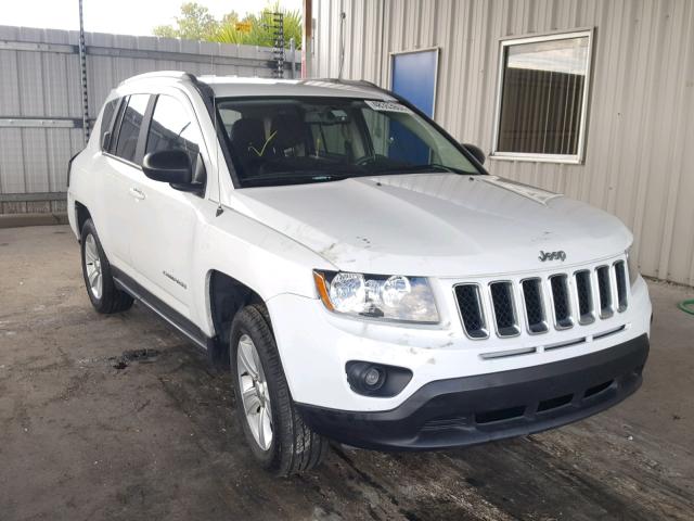 1C4NJCBB4ED865587 - 2014 JEEP COMPASS SP WHITE photo 1