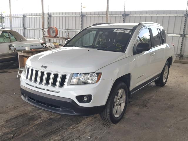 1C4NJCBB4ED865587 - 2014 JEEP COMPASS SP თეთრი ფოტო 2
