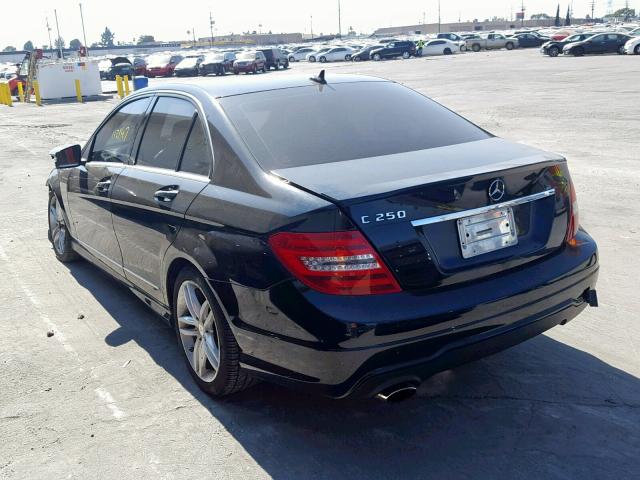 WDDGF4HB7ER311475 - 2014 MERCEDES-BENZ C 250 BLACK photo 3