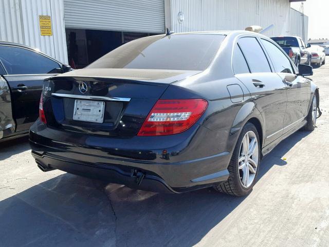 WDDGF4HB7ER311475 - 2014 MERCEDES-BENZ C 250 BLACK photo 4