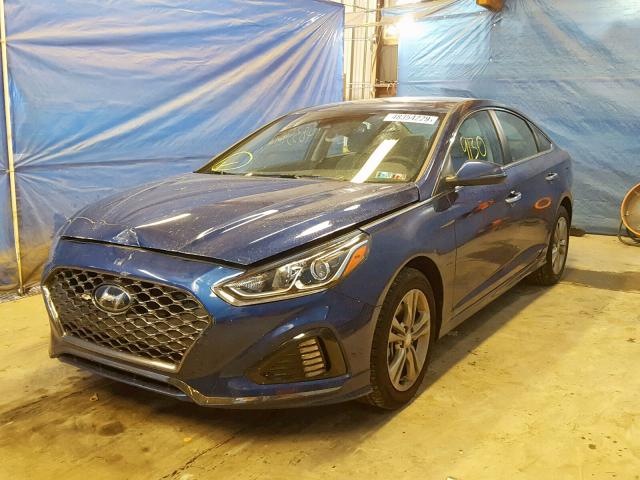 5NPE34AF8JH726166 - 2018 HYUNDAI SONATA SPO BLUE photo 2