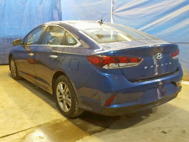 5NPE34AF8JH726166 - 2018 HYUNDAI SONATA SPO BLUE photo 3