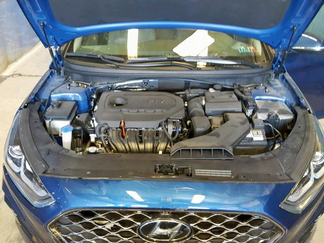 5NPE34AF8JH726166 - 2018 HYUNDAI SONATA SPO BLUE photo 7