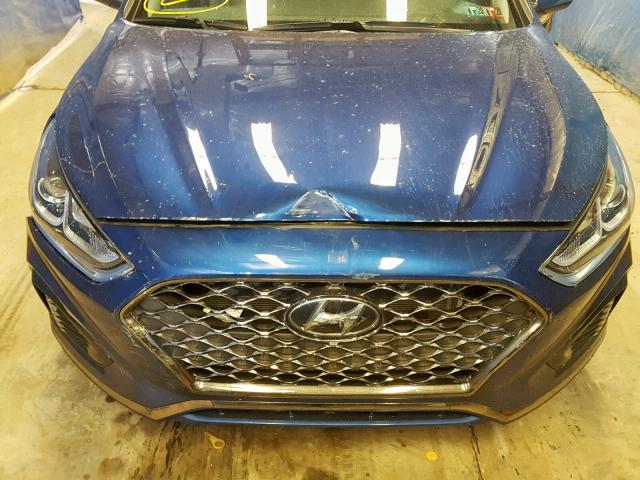 5NPE34AF8JH726166 - 2018 HYUNDAI SONATA SPO BLUE photo 9