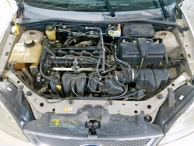 1FAFP34N96W113227 - 2006 FORD FOCUS ZX4 BEIGE photo 7