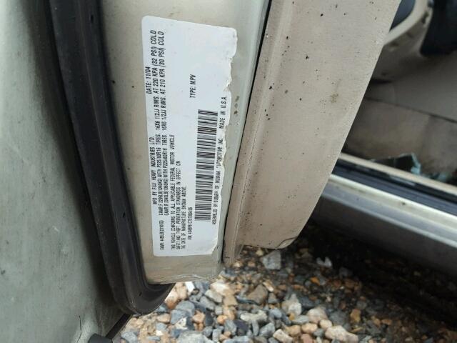 4S4BP61C757355435 - 2005 SUBARU LEGACY OUT TAN photo 10