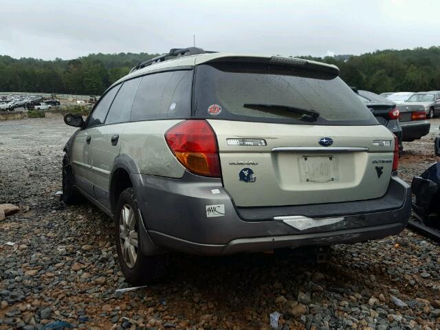 4S4BP61C757355435 - 2005 SUBARU LEGACY OUT TAN photo 3