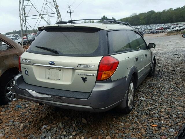 4S4BP61C757355435 - 2005 SUBARU LEGACY OUT TAN photo 4