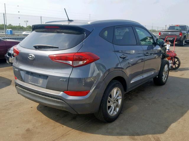 KM8J3CA42HU504550 - 2017 HYUNDAI TUCSON LIM GRAY photo 4